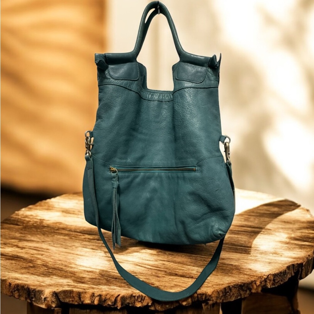 Foley + Corinna Teal Shoulder/crossbody leather Bag - Picture 2 of 13